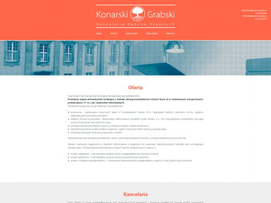 Strona internetowa kancelarii radców z poznania Konarski-Grabski